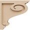 Ekena Millwork 2"W x 10"D x 10"H Thin Scroll Rough Cedar Woodgrain TimberThane Corbel, Primed Tan CORUR02X10X10SCRRCPR - alternate 5